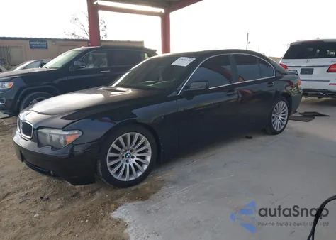 2002 BMW 745I z USA, uszkodzony, nr VIN WBAGL63462DP56903
